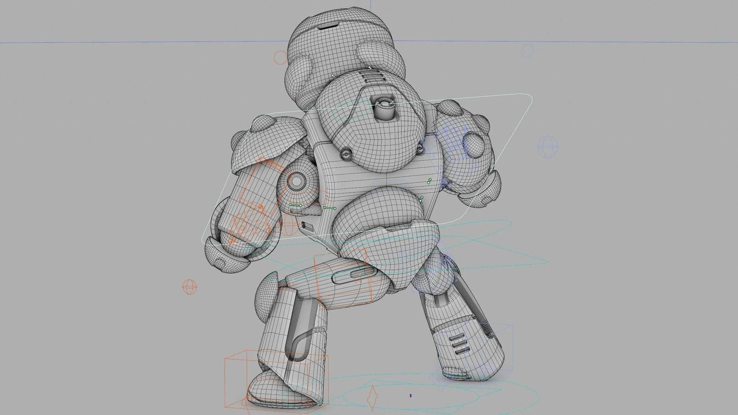 Combat Droid Colobo Auto-Rig Pro Rigged For Mixamo, Unreal Engine - Unity