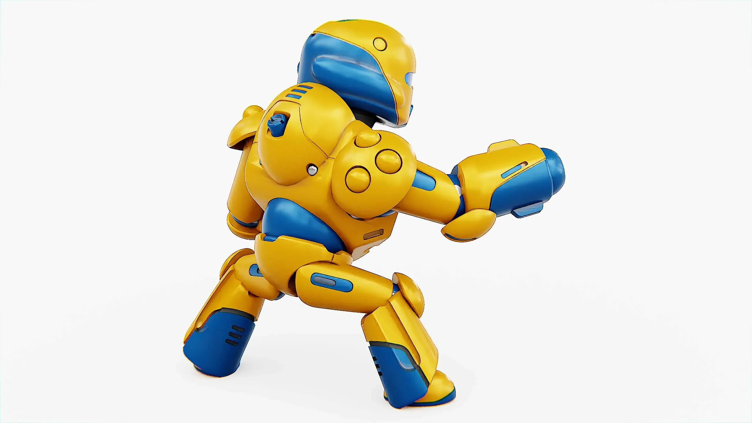 Combat Droid Colobo Auto-Rig Pro Rigged For Mixamo, Unreal Engine - Unity