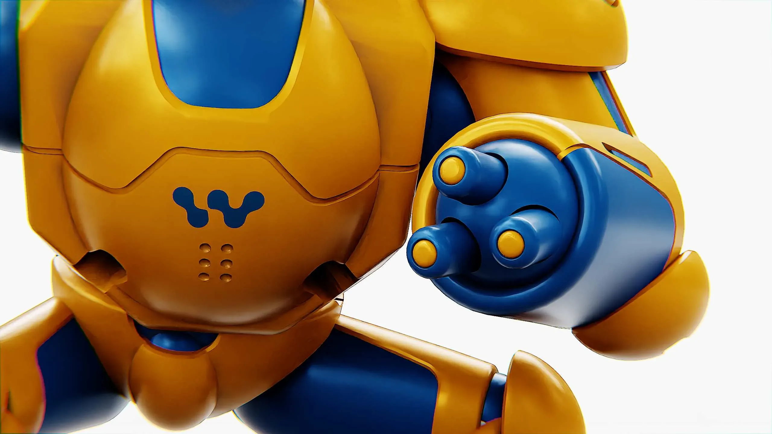 Combat Droid Colobo Auto-Rig Pro Rigged For Mixamo, Unreal Engine - Unity