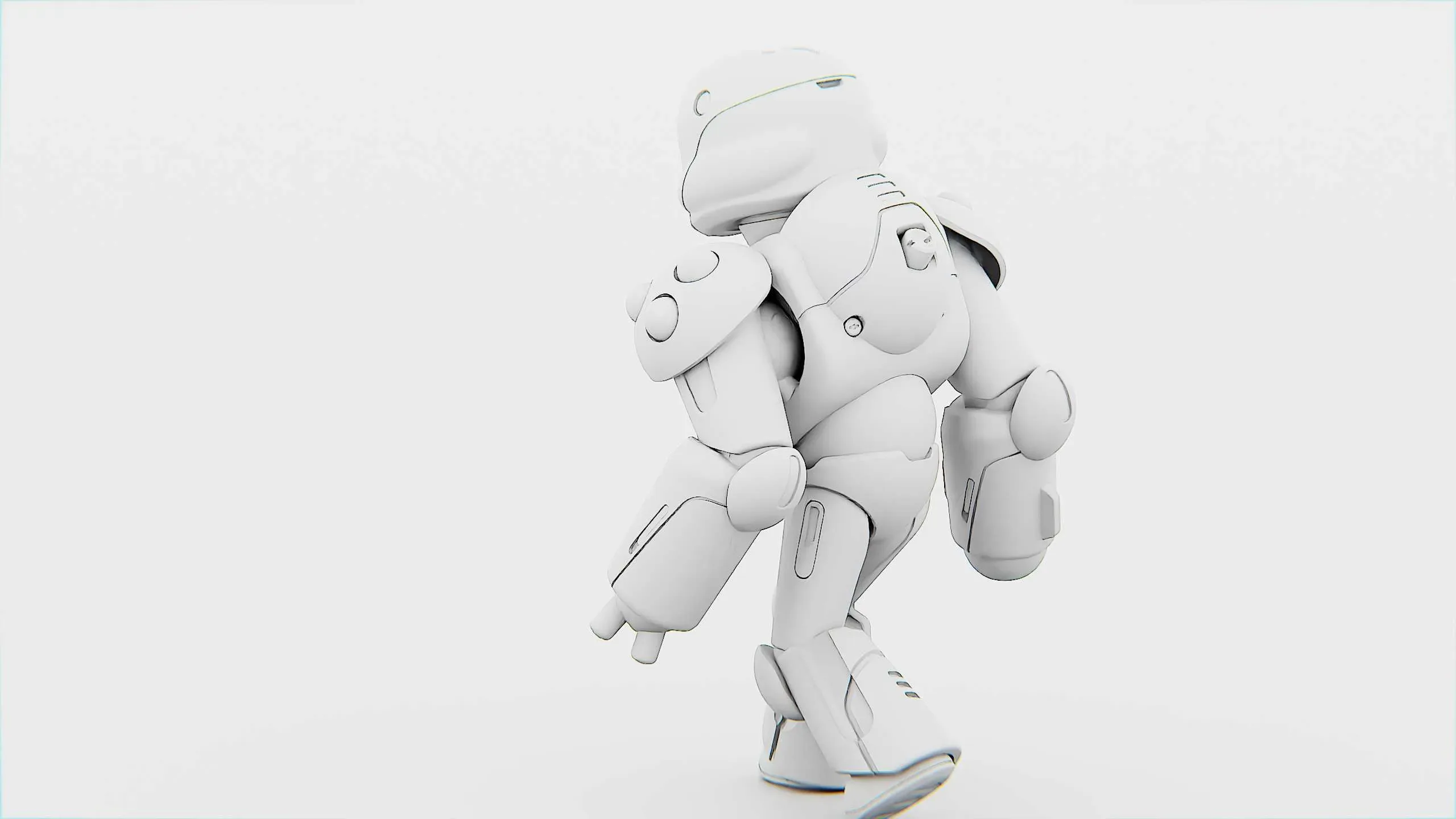 Combat Droid Colobo Auto-Rig Pro Rigged For Mixamo, Unreal Engine - Unity