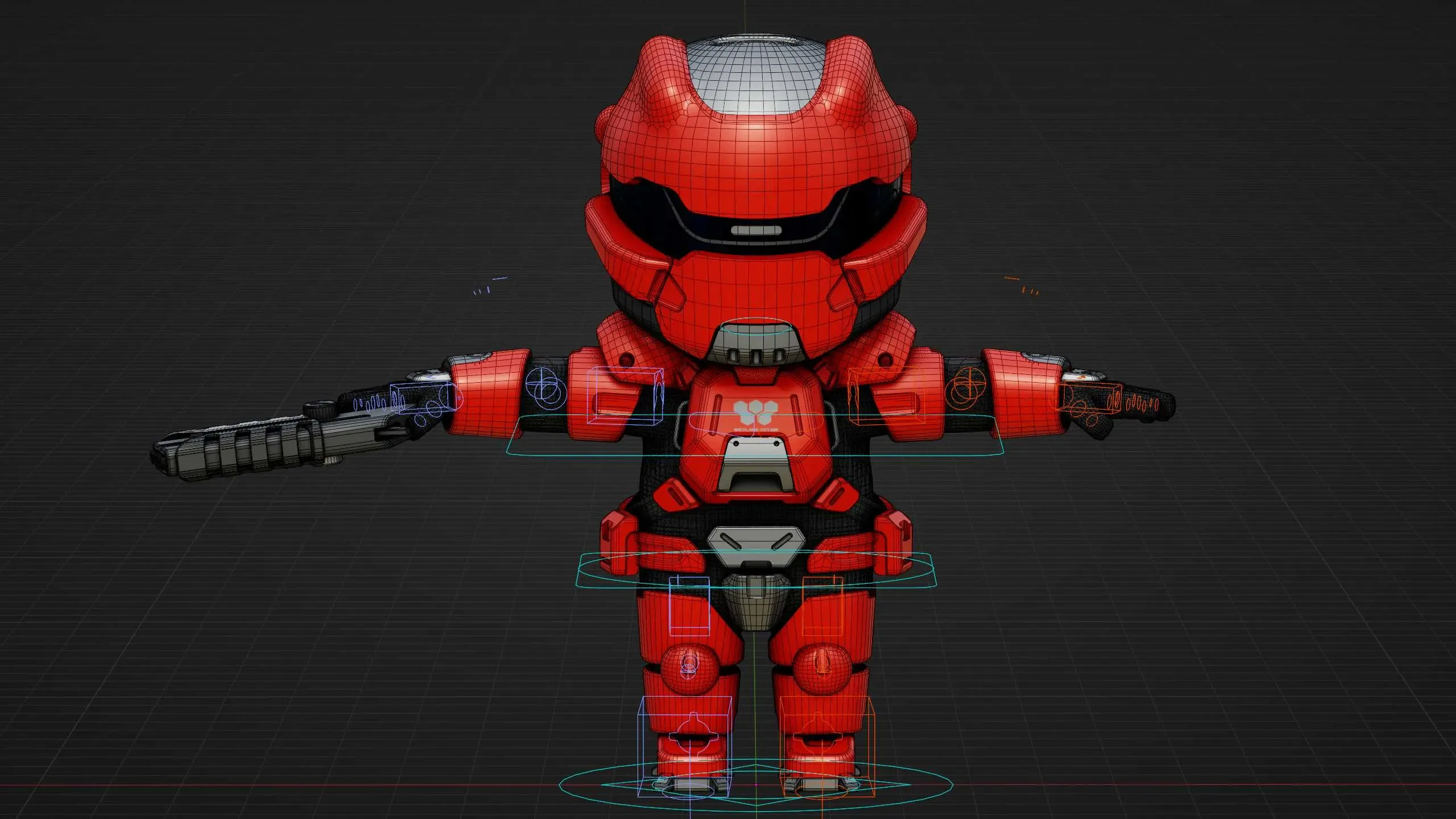 Toon Trooper Igor Auto-Rig Pro Rigged For Mixamo, Unreal Engine Unity