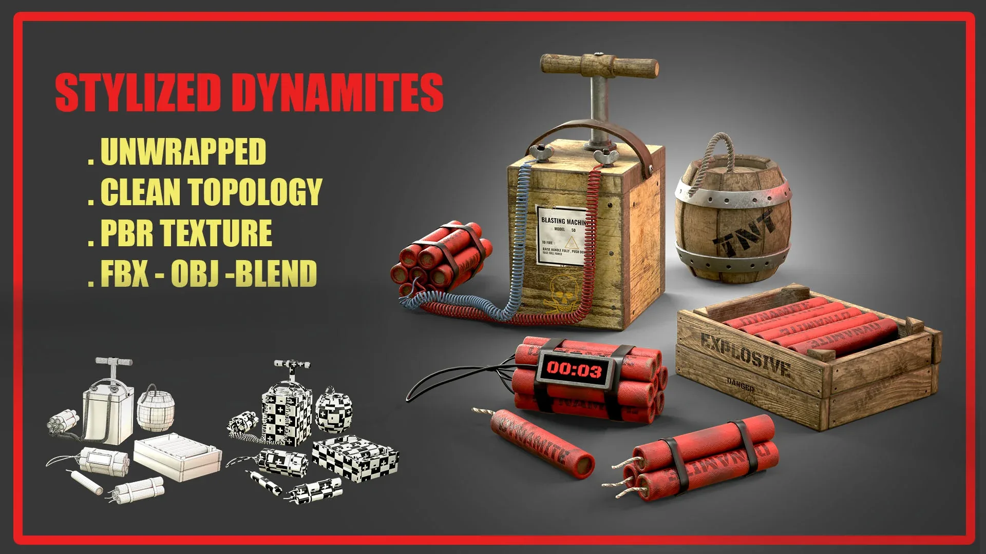 Stylized Dynamites