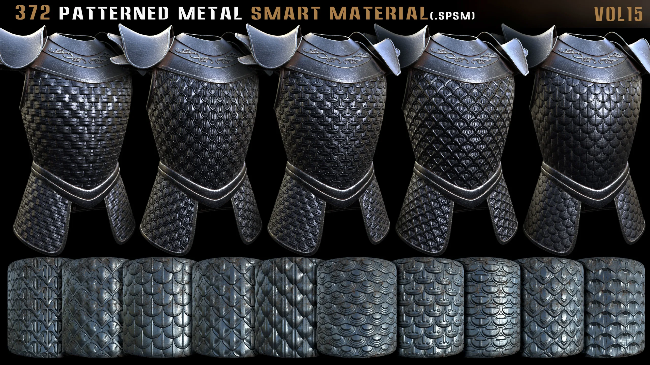 372 Patterned Metal Smart Material - Vol.15