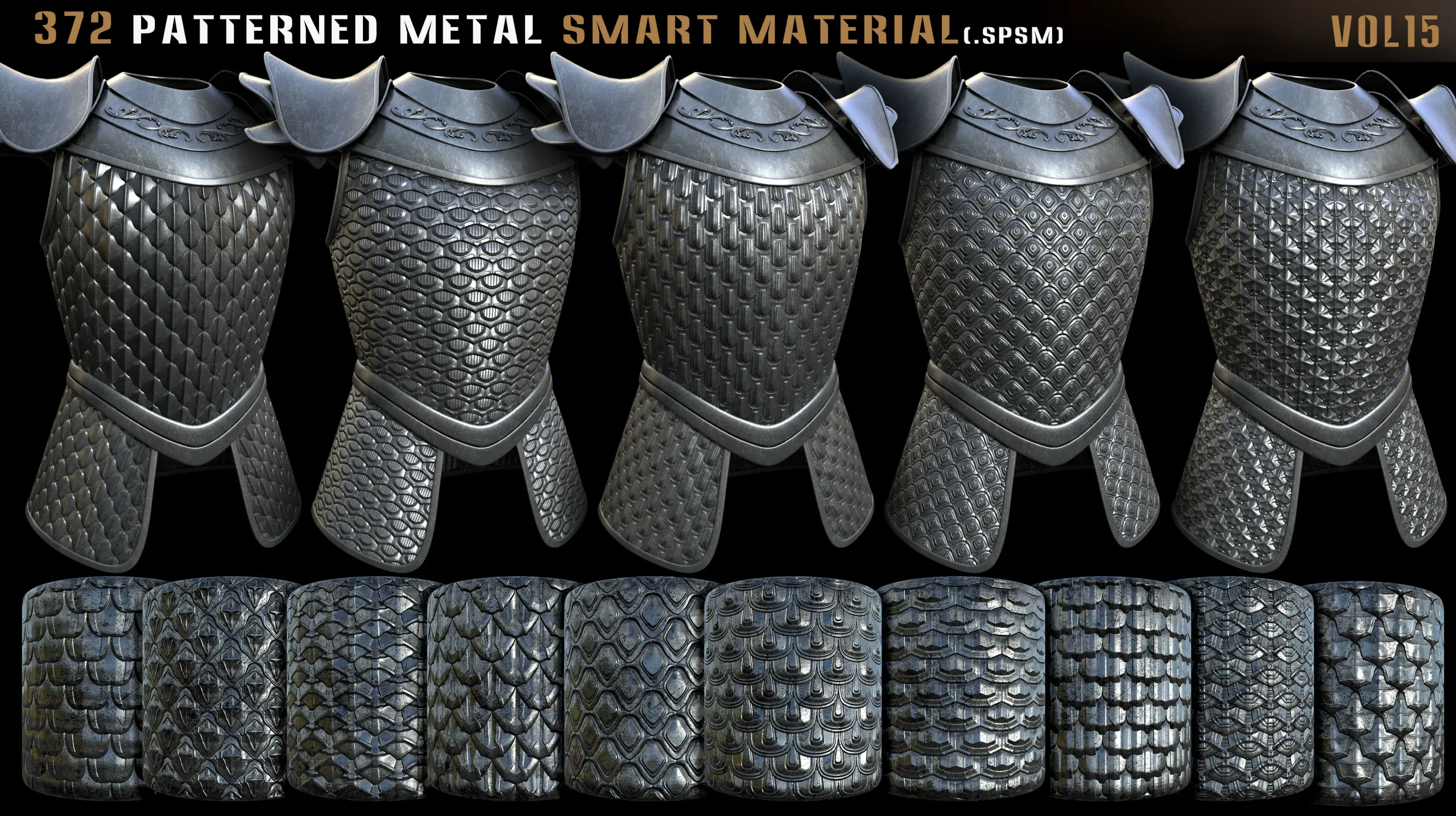 372 Patterned Metal Smart Material - Vol.15