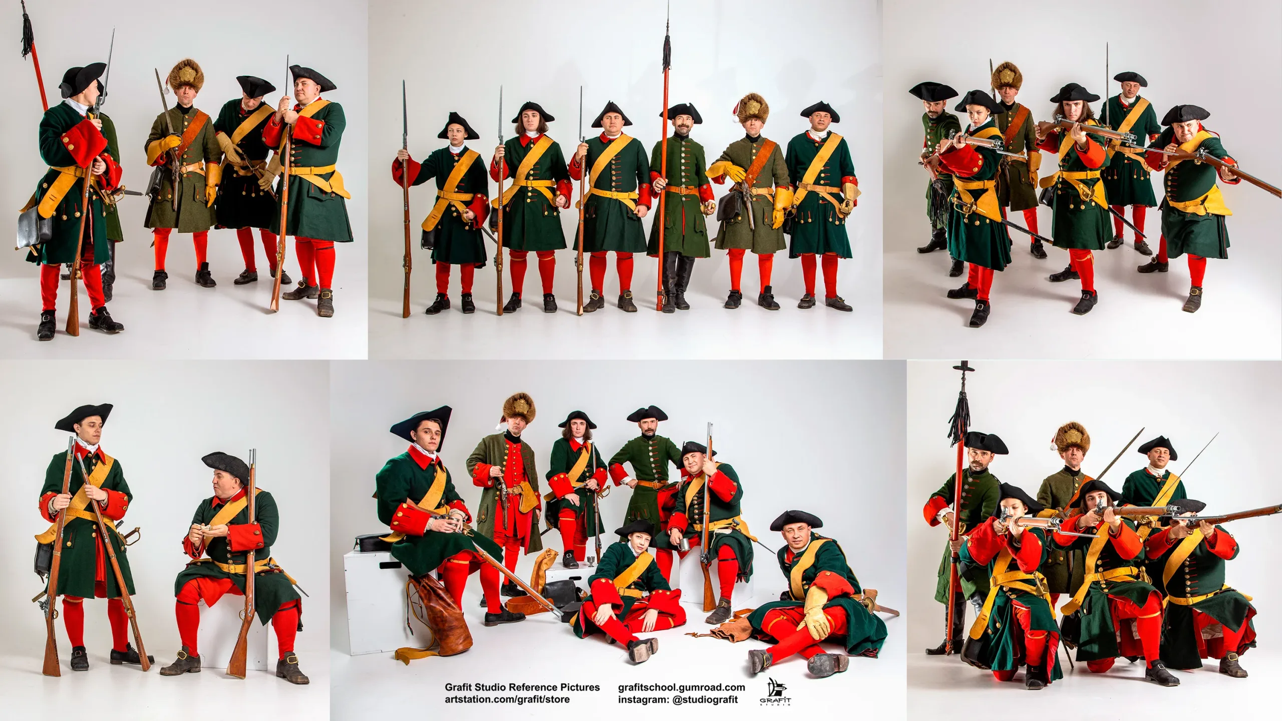 430+ 18th Century Soldiers Reference Pack