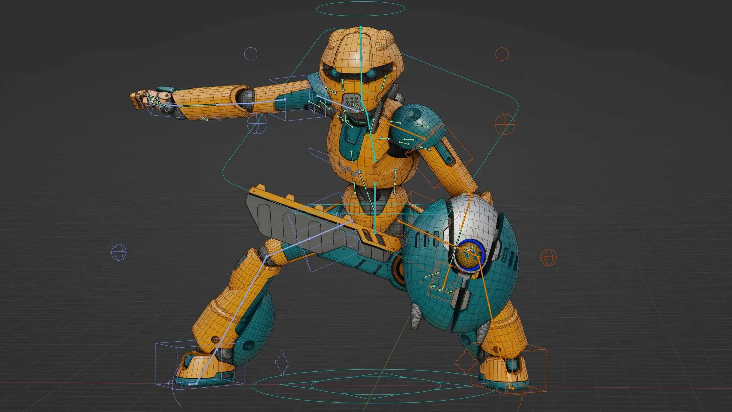 Battle Droid Rf-900 Auto-Rig Pro Rigged For Mixamo, Unreal Engine Unity