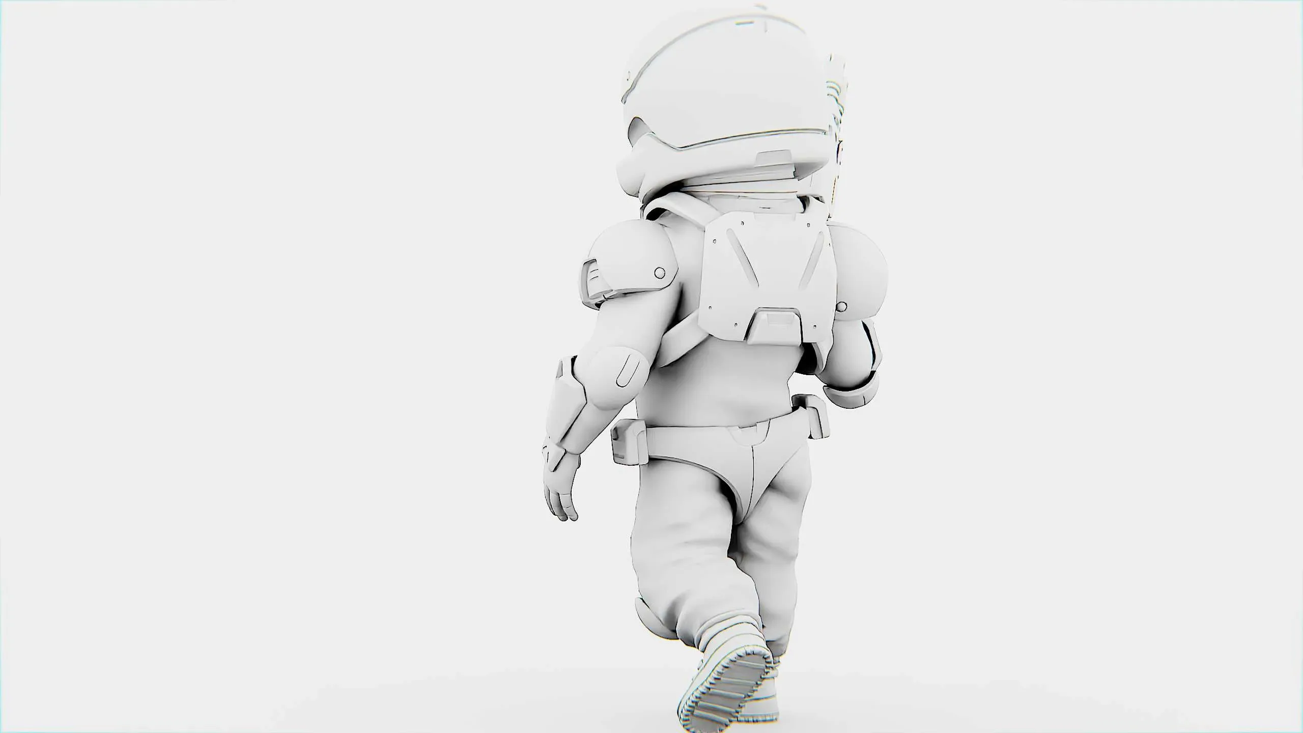 Trooper Xx-2000 Auto-Rig Pro Rigged For Mixamo, Unreal Engine Unity