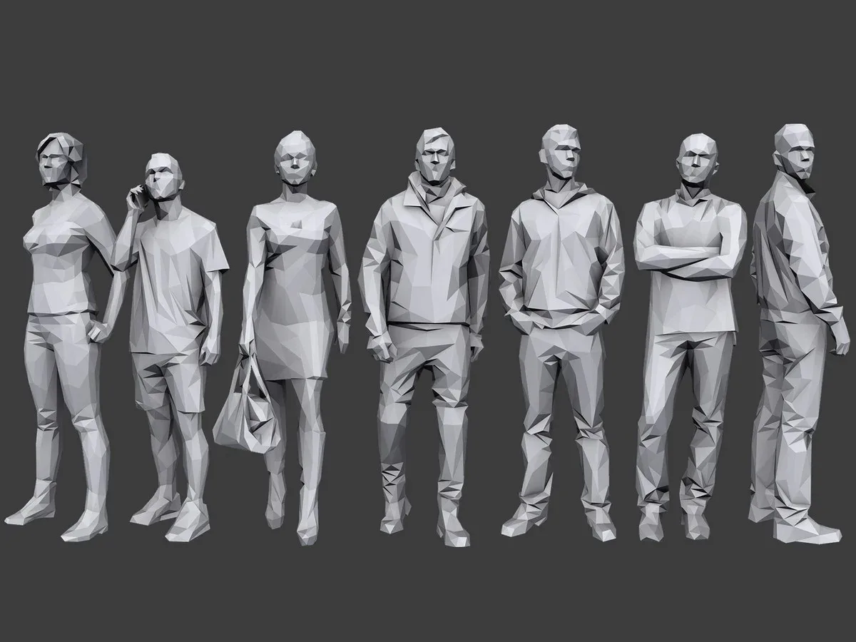 Lowpoly People Casual Pack Volume 1