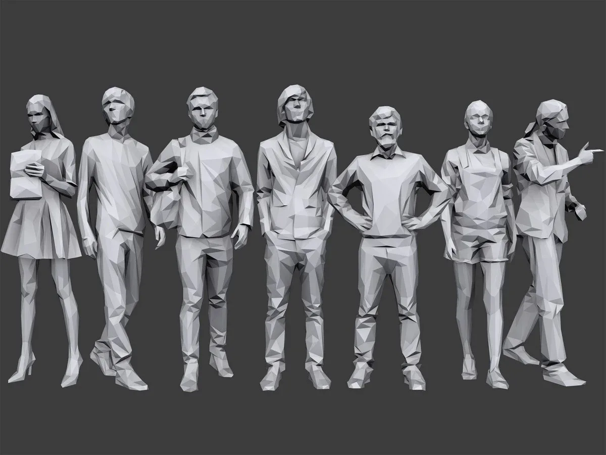 Lowpoly People Casual Pack Volume 2