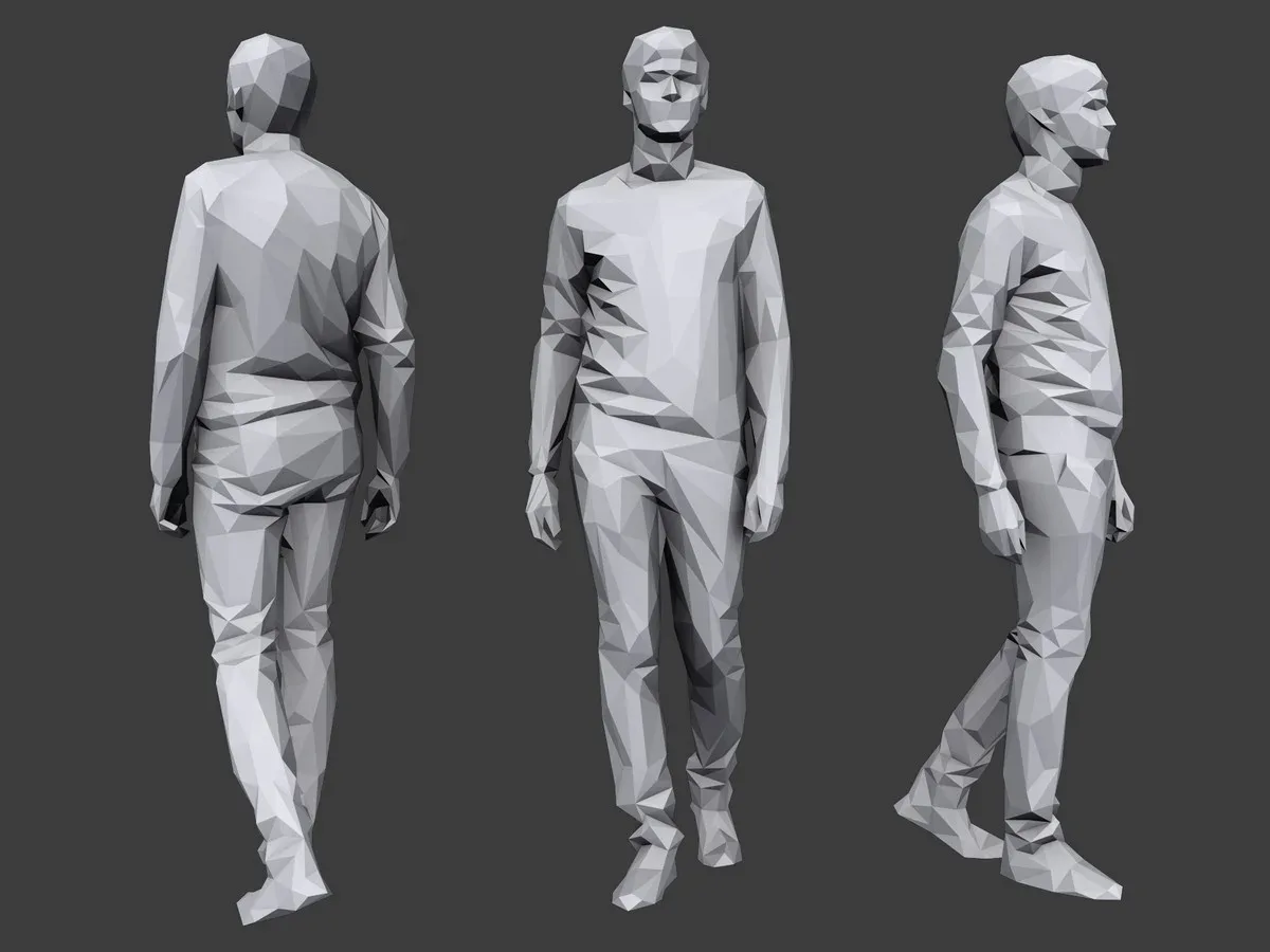 Lowpoly People Casual Pack Volume 4