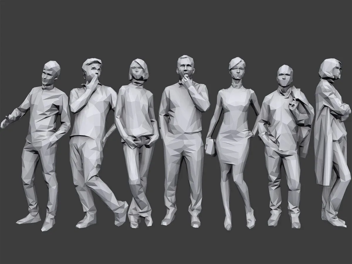 Lowpoly People Casual Pack Volume 5