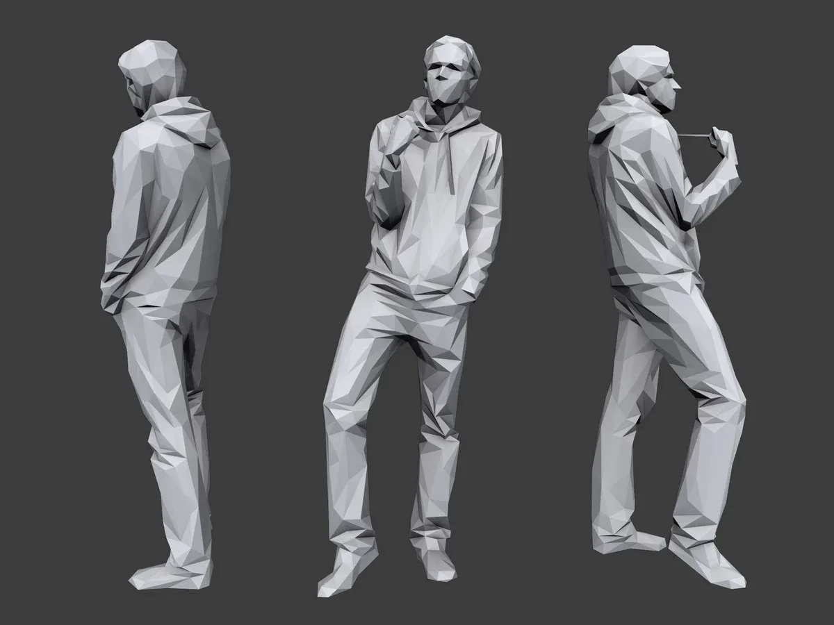 Lowpoly People Casual Pack Volume 7