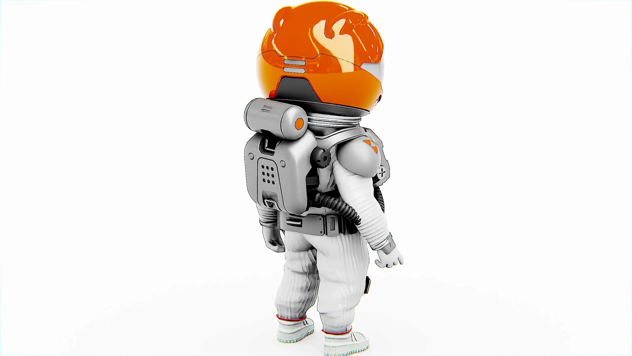 Toon Astronaut F-C Auto-Rig Pro Rigged For Mixamo, Unreal Engine Unity