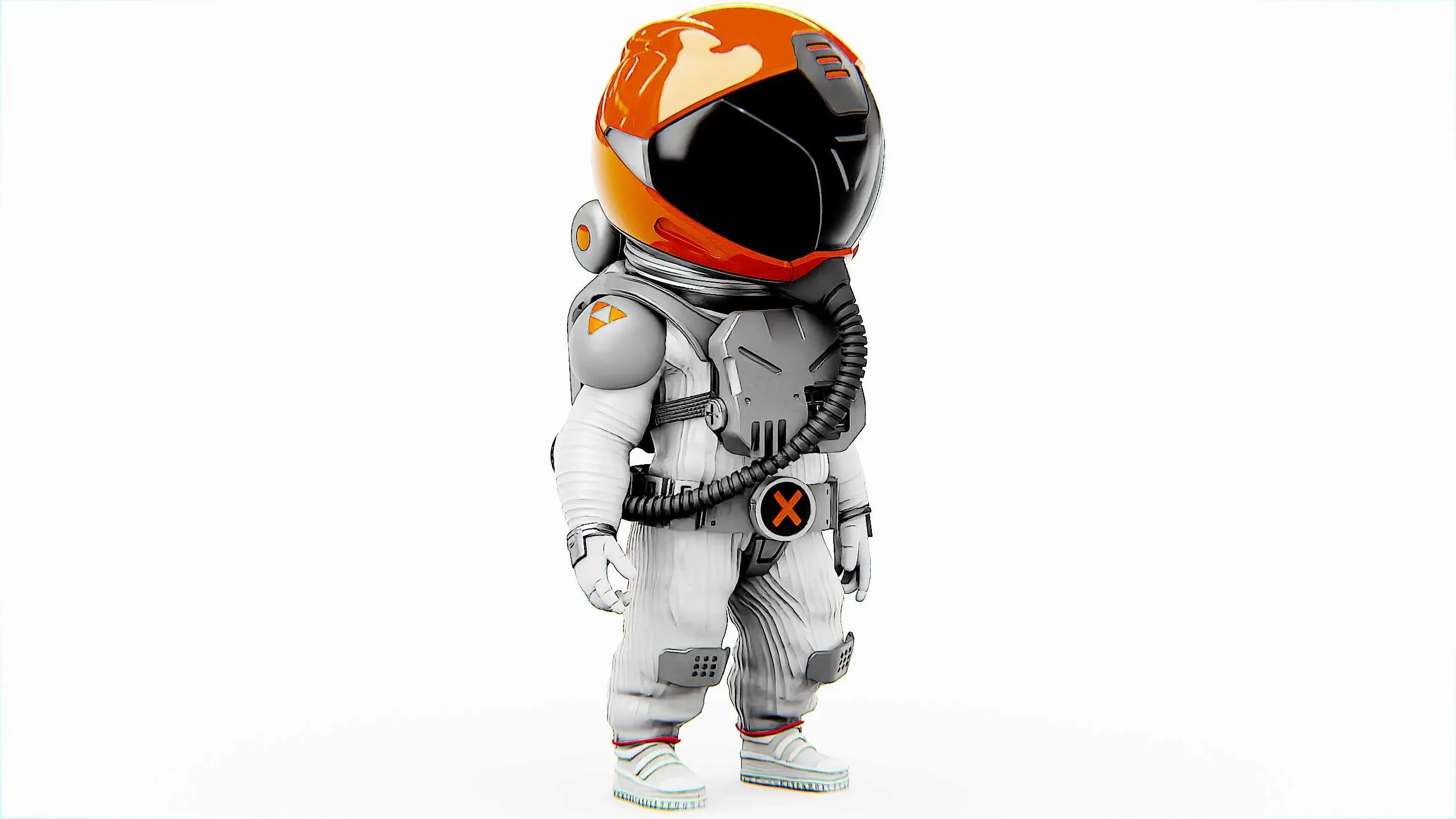 Toon Astronaut F-C Auto-Rig Pro Rigged For Mixamo, Unreal Engine Unity