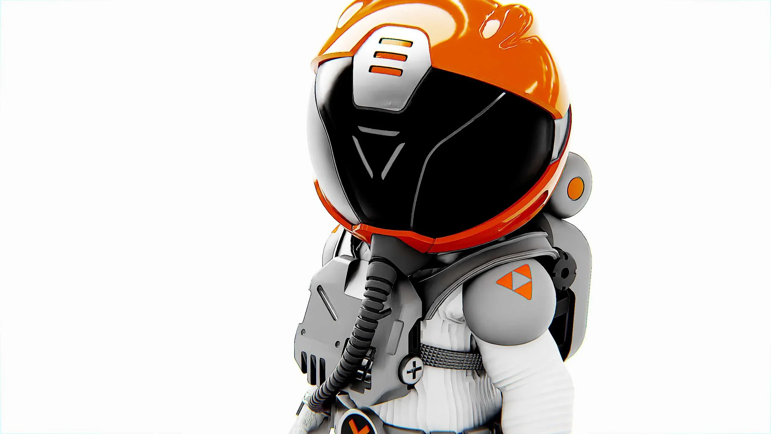 Toon Astronaut F-C Auto-Rig Pro Rigged For Mixamo, Unreal Engine Unity