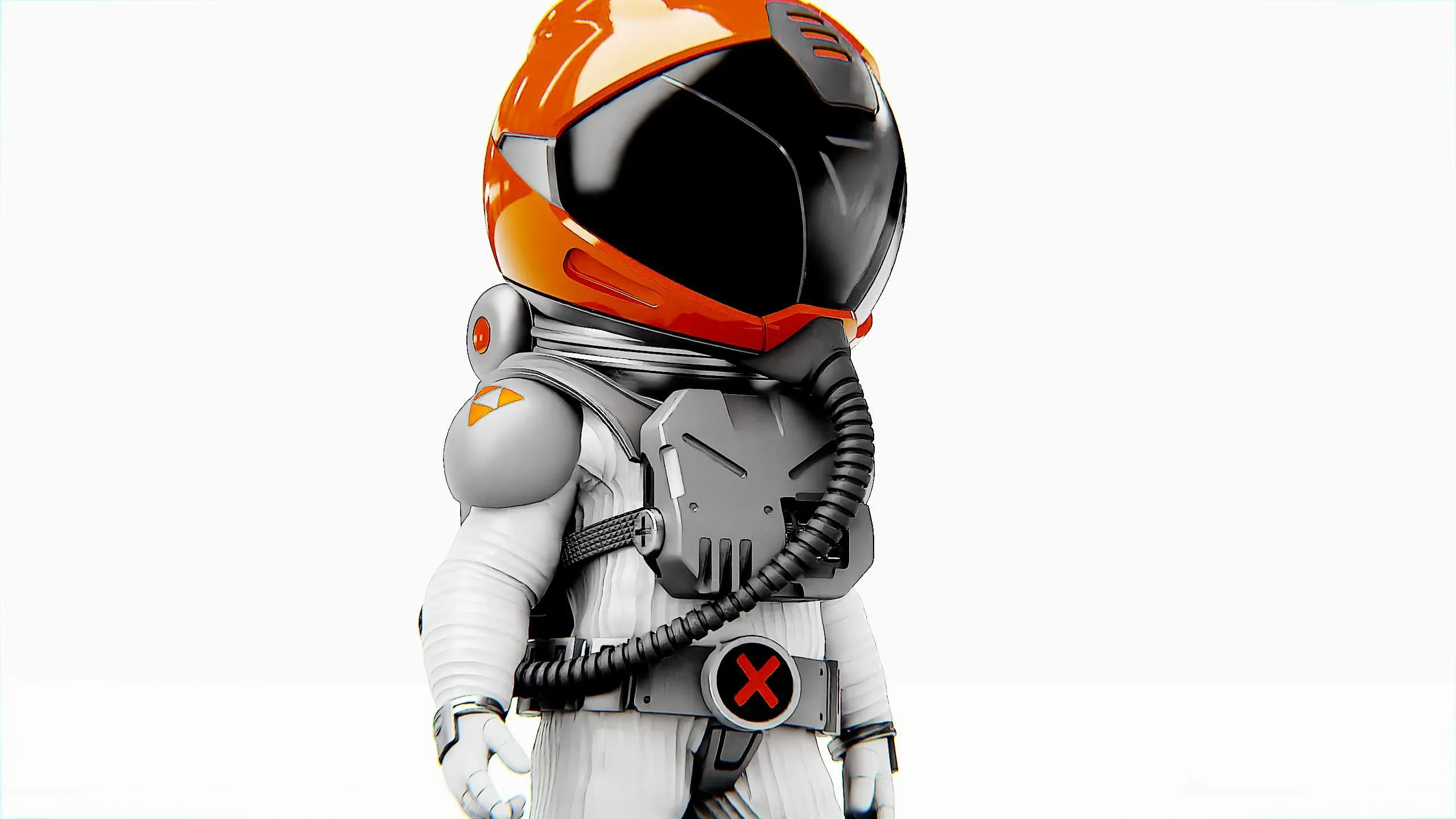 Toon Astronaut F-C Auto-Rig Pro Rigged For Mixamo, Unreal Engine Unity