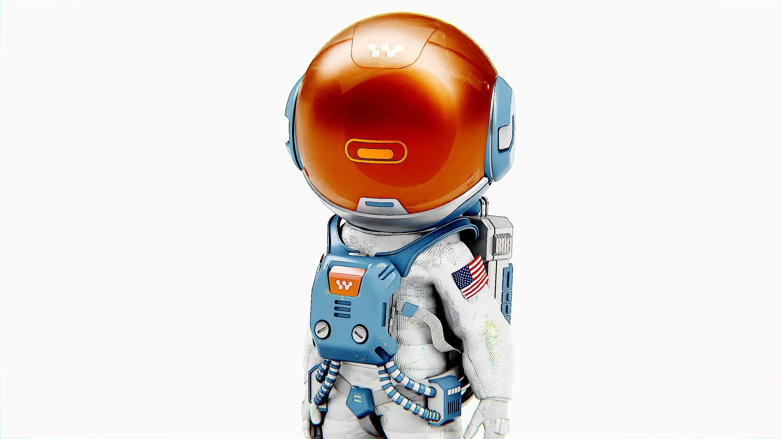 Toon Astronaut Jeremy Auto-Rig Pro Rigged For Mixamo, Unreal Engine Unity