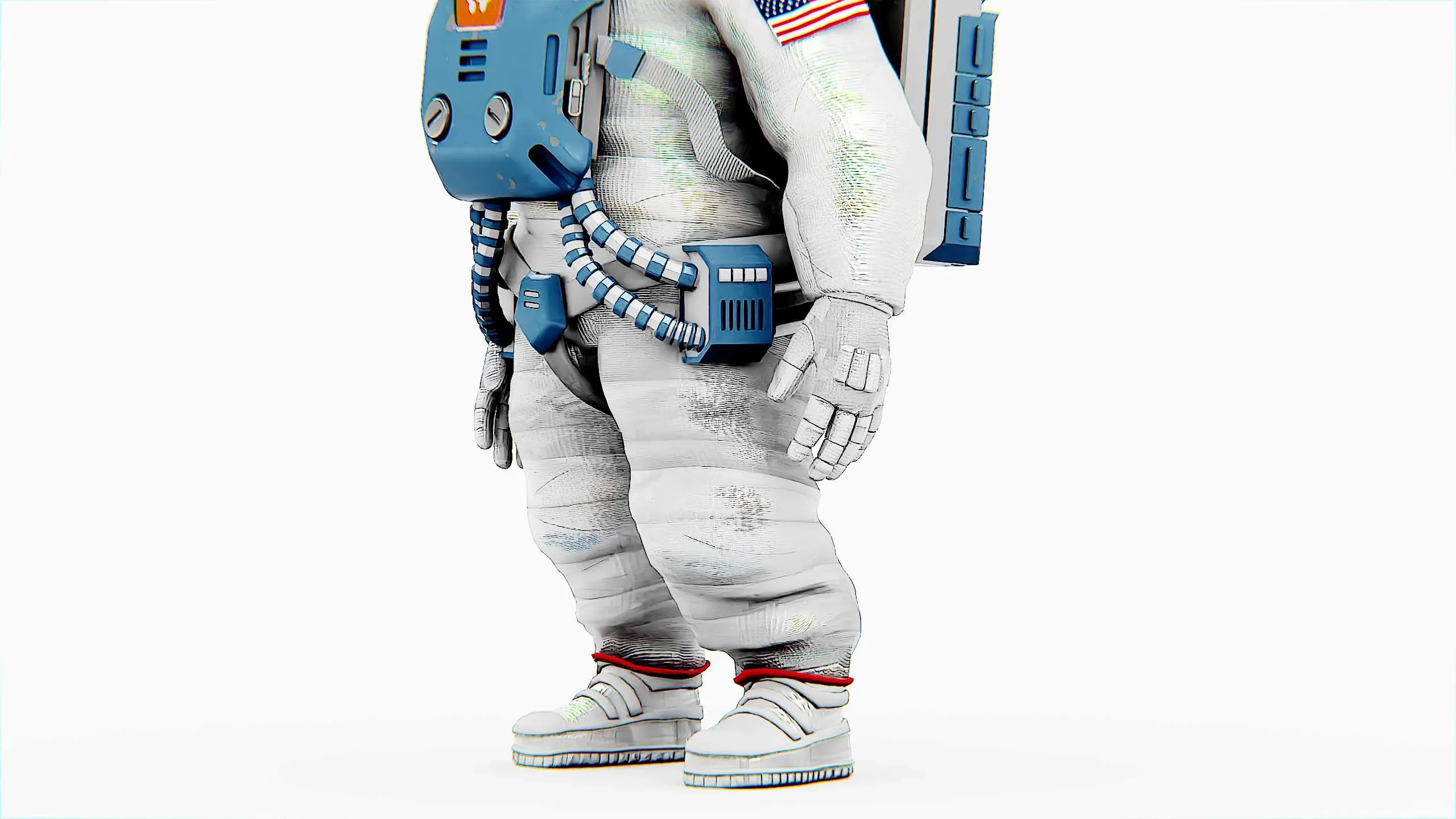 Toon Astronaut Jeremy Auto-Rig Pro Rigged For Mixamo, Unreal Engine Unity