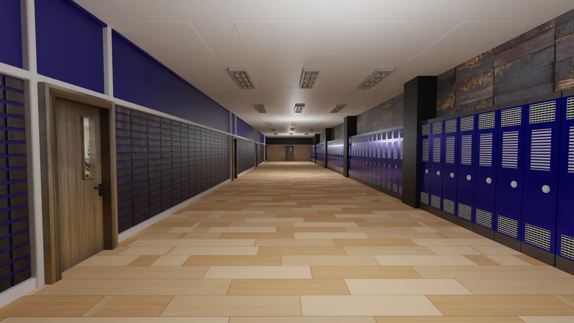 School Hallway