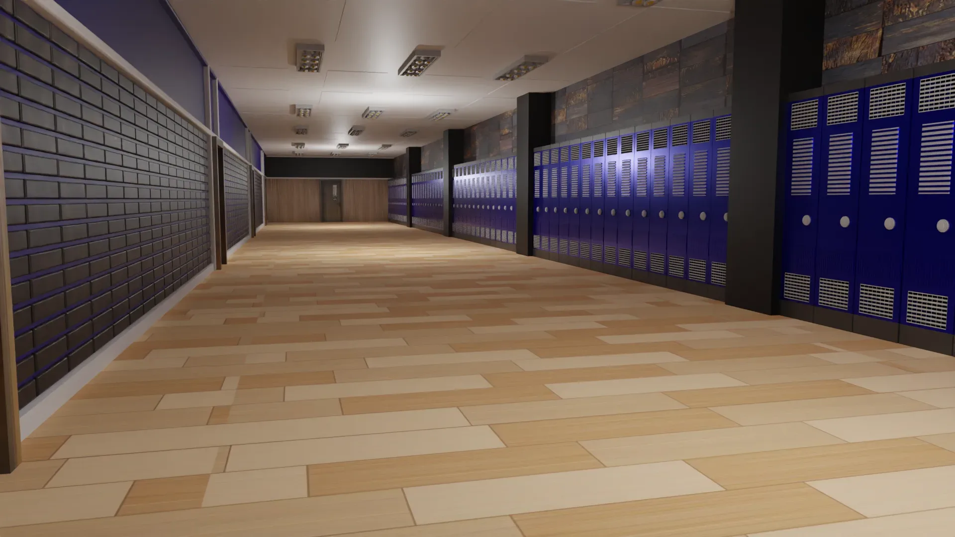 School Hallway