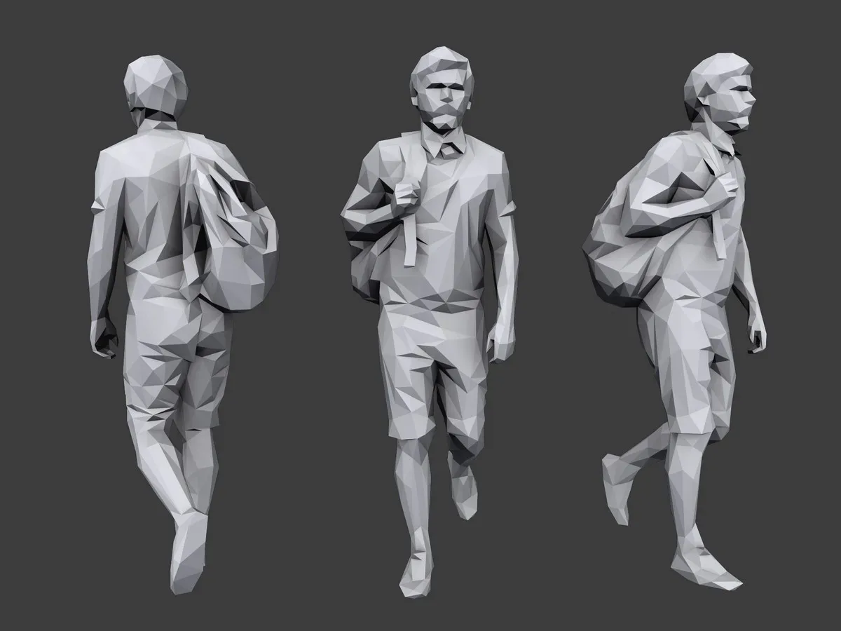 Lowpoly People Casual Pack Volume 8