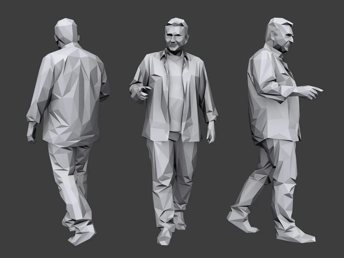 Lowpoly People Casual Pack Volume 8