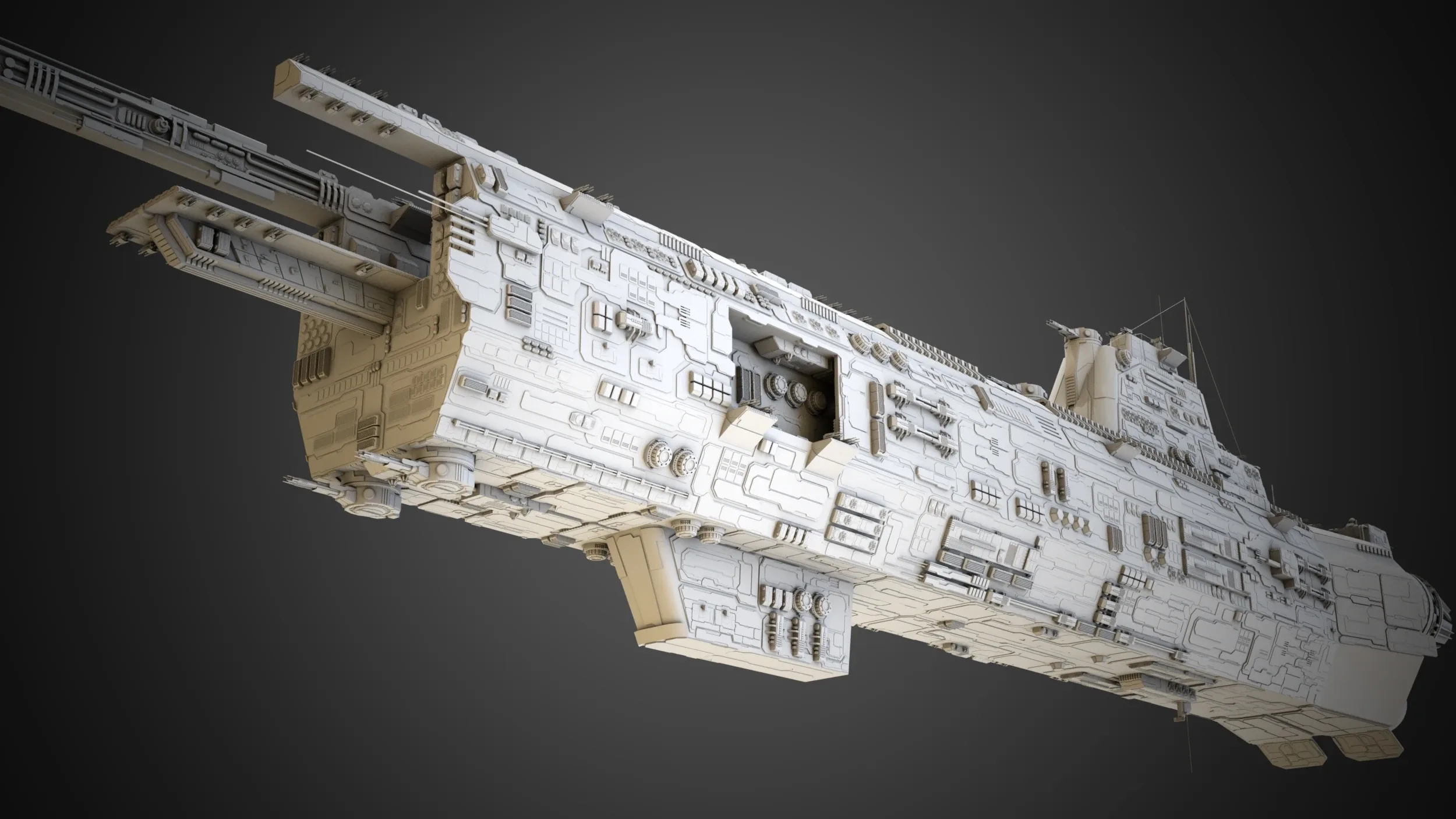 Sci-fi Saratoga class carrier