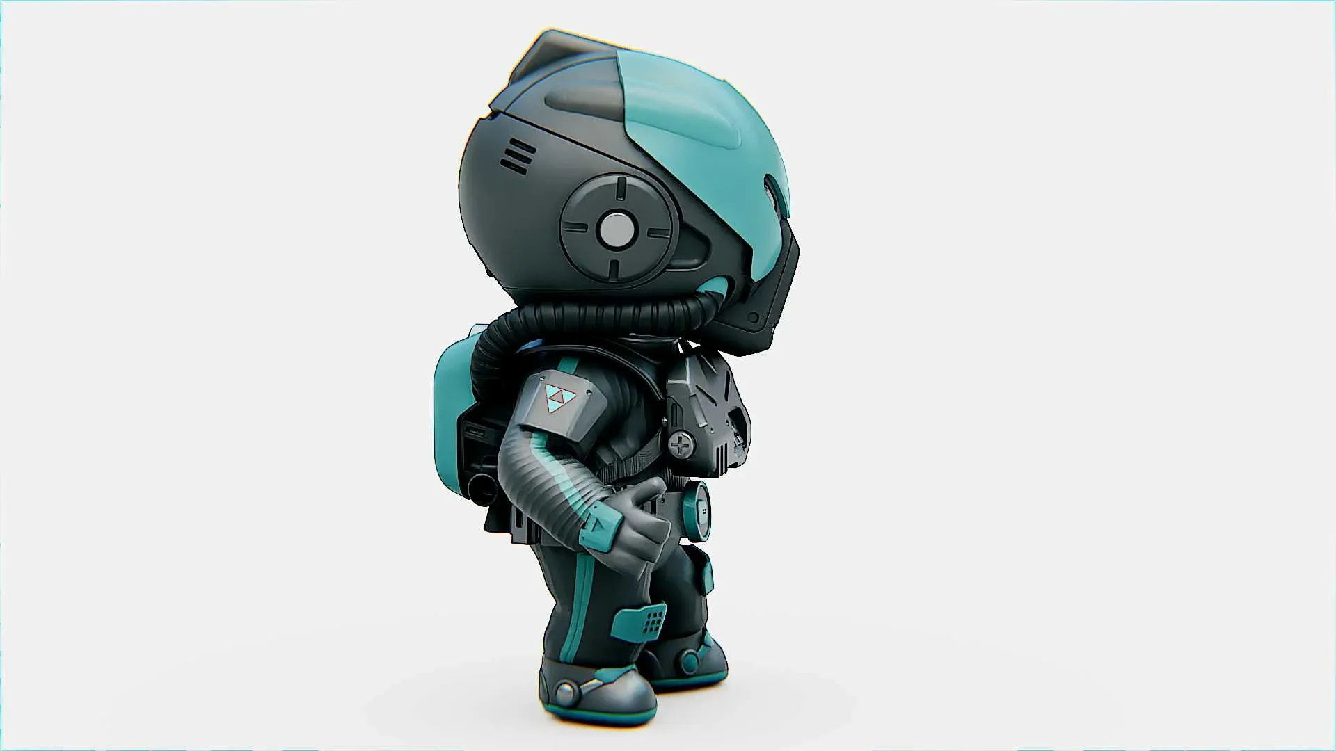 Toon Astronaut Robby Auto-Rig Pro Rigged For Mixamo, Unreal Engine Unity