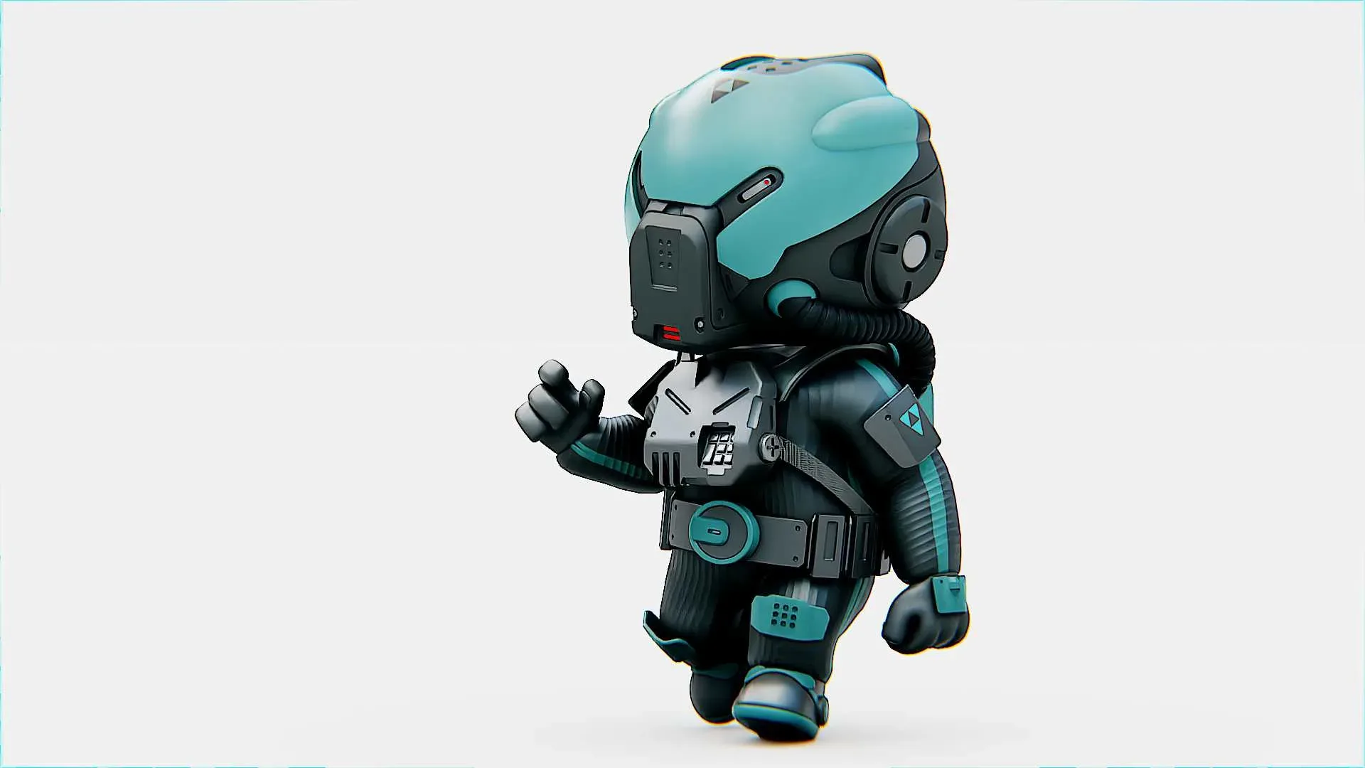 Toon Astronaut Robby Auto-Rig Pro Rigged For Mixamo, Unreal Engine Unity