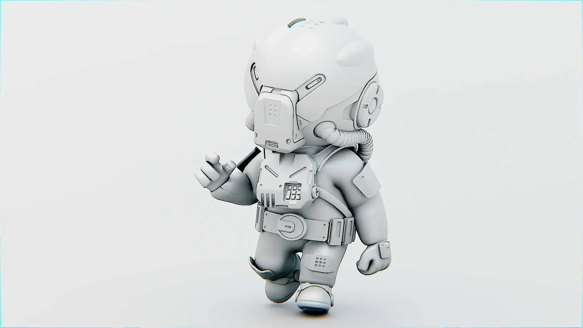 Toon Astronaut Robby Auto-Rig Pro Rigged For Mixamo, Unreal Engine Unity