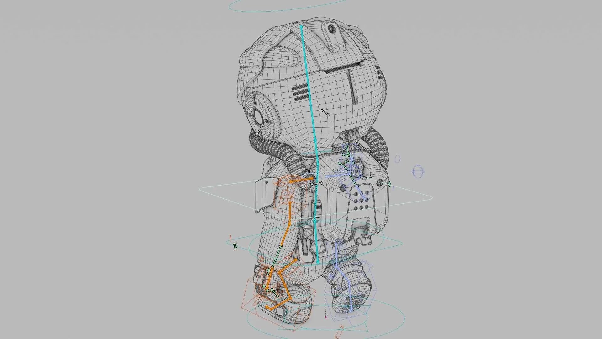 Toon Astronaut Robby Auto-Rig Pro Rigged For Mixamo, Unreal Engine Unity