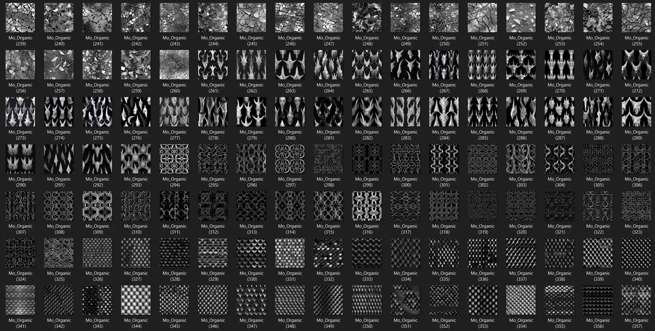 850 Organic Shapes 8k Pattern|Vol2