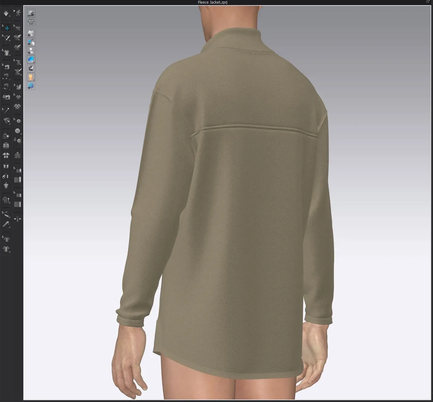 Fleece Jacket, marvelous designer,clo3d