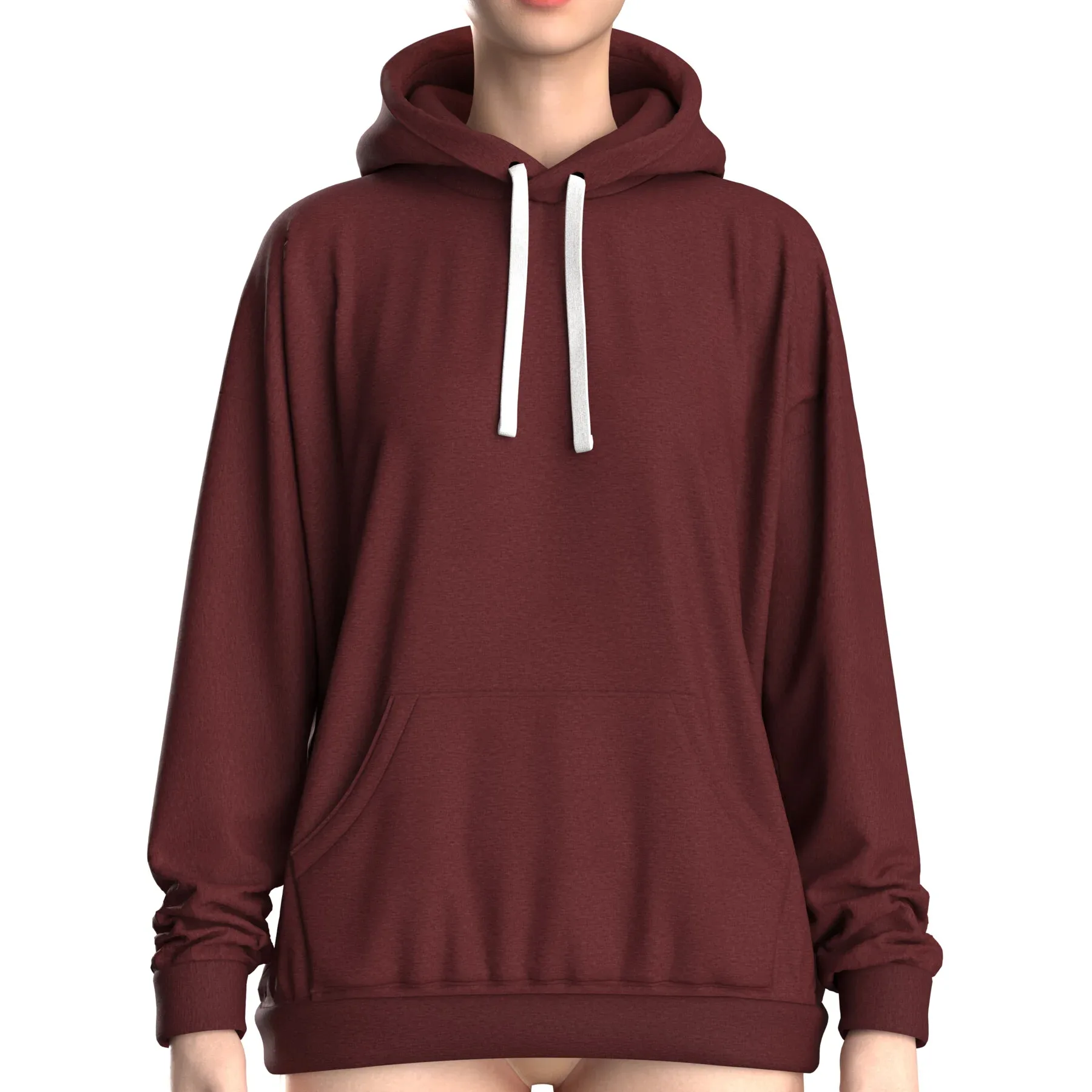 Hoodie oversize, marvelous designer,clo3d