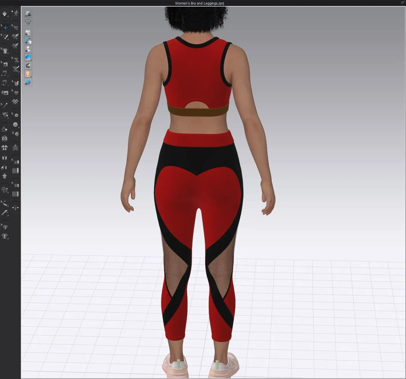 Women's Bra and Leggings, marvelous designer,clo3d