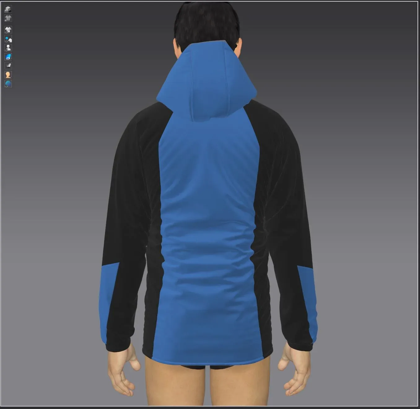 Men's Waterproof Mountain Jacket , marvelous designer,clo3d