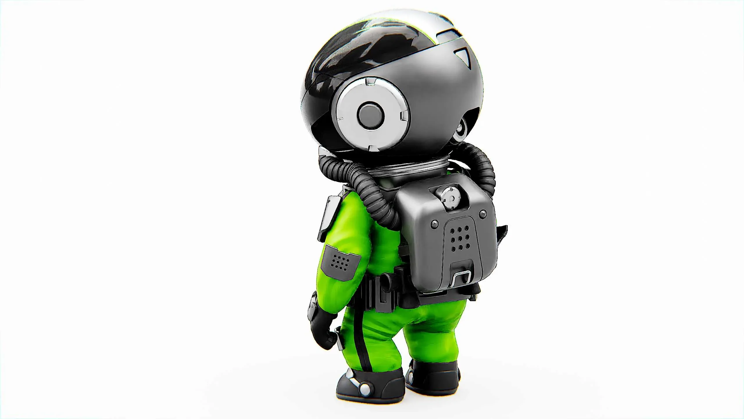 Toon Astronaut K-2500 Auto-Rig Pro Rigged For Mixamo, Unreal Engine Unity