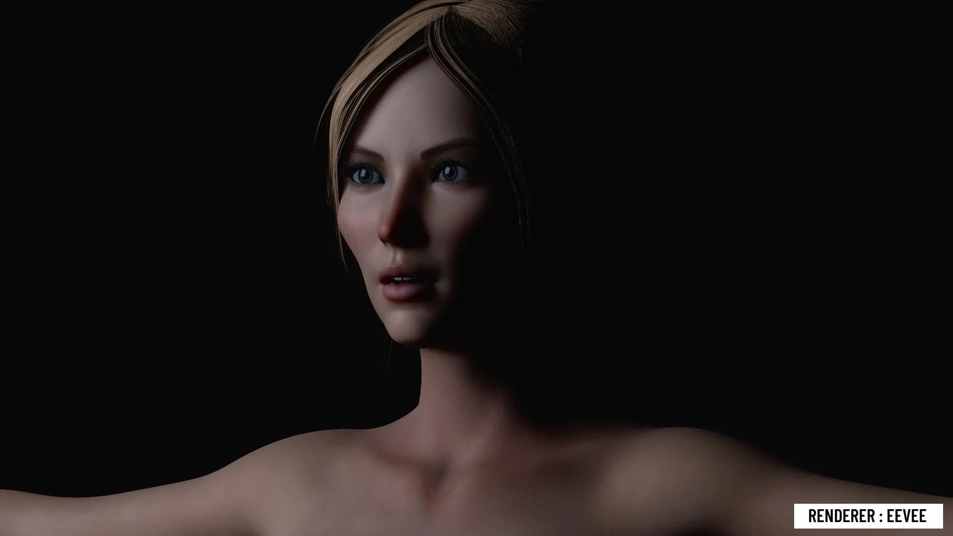 Realistic Beautiful Woman Nude Rigged - Calista