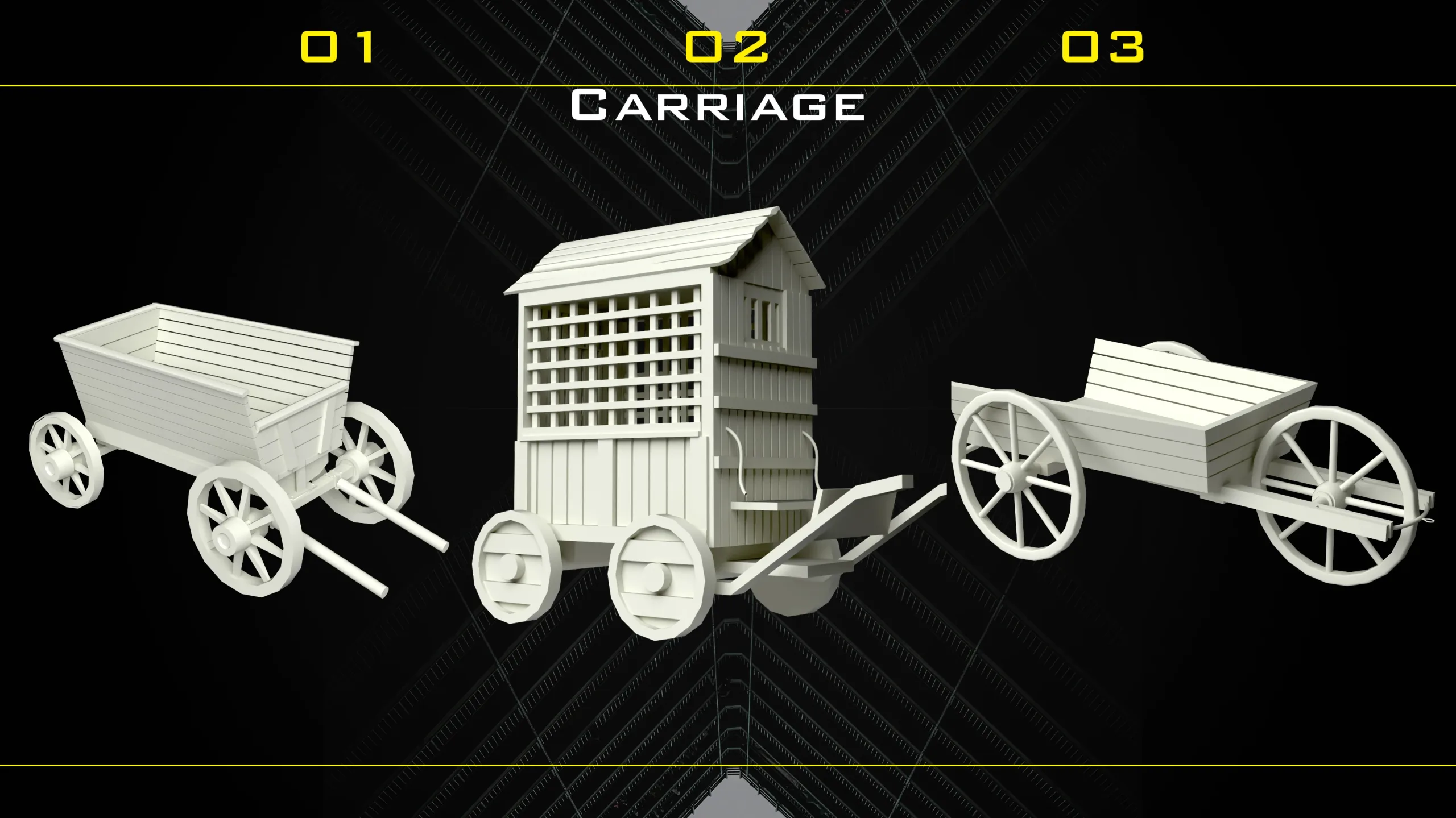 +70 Western Object Base Mesh - Vol 06