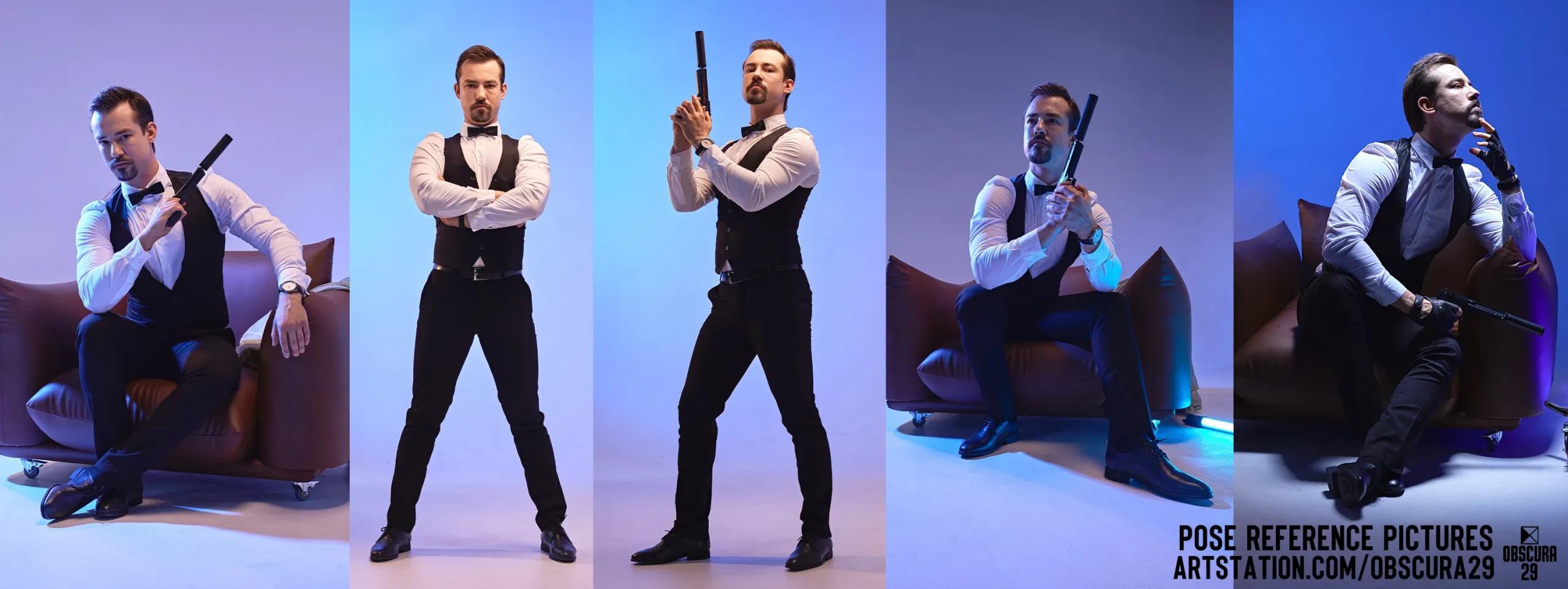 900 Male Secret Agent Pose Reference Pictures