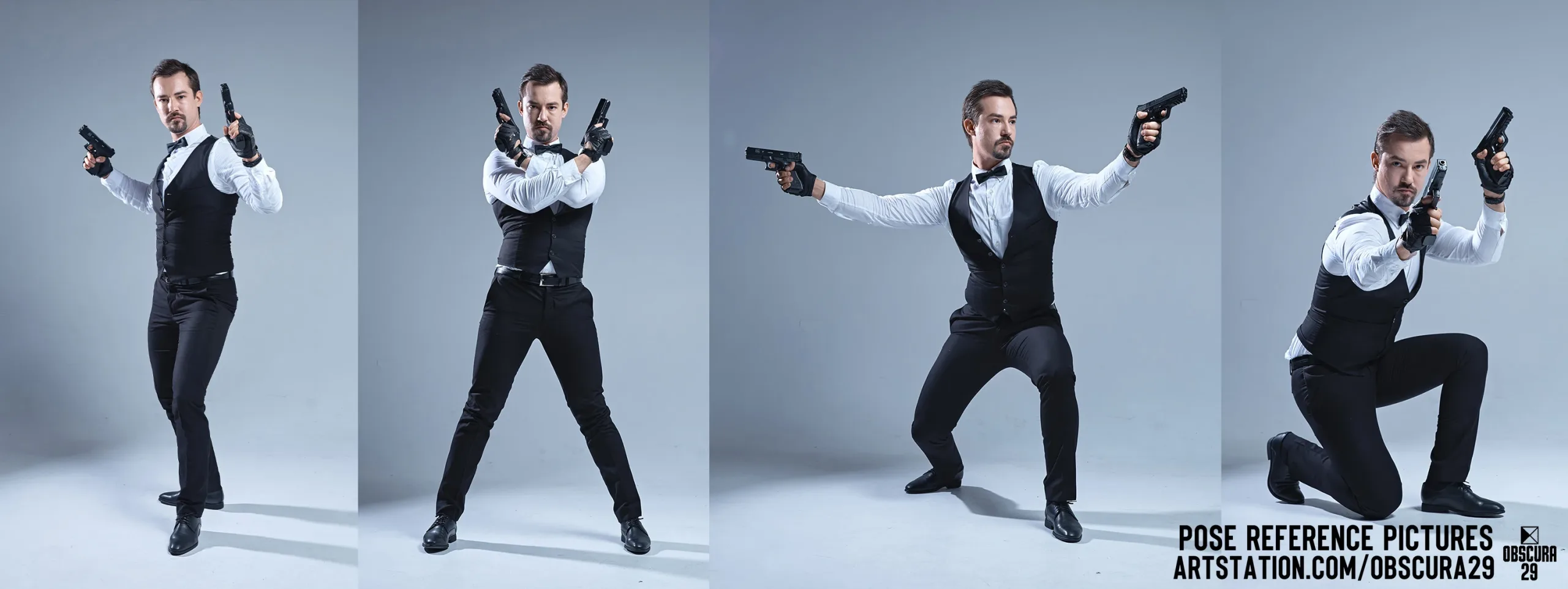 900 Male Secret Agent Pose Reference Pictures