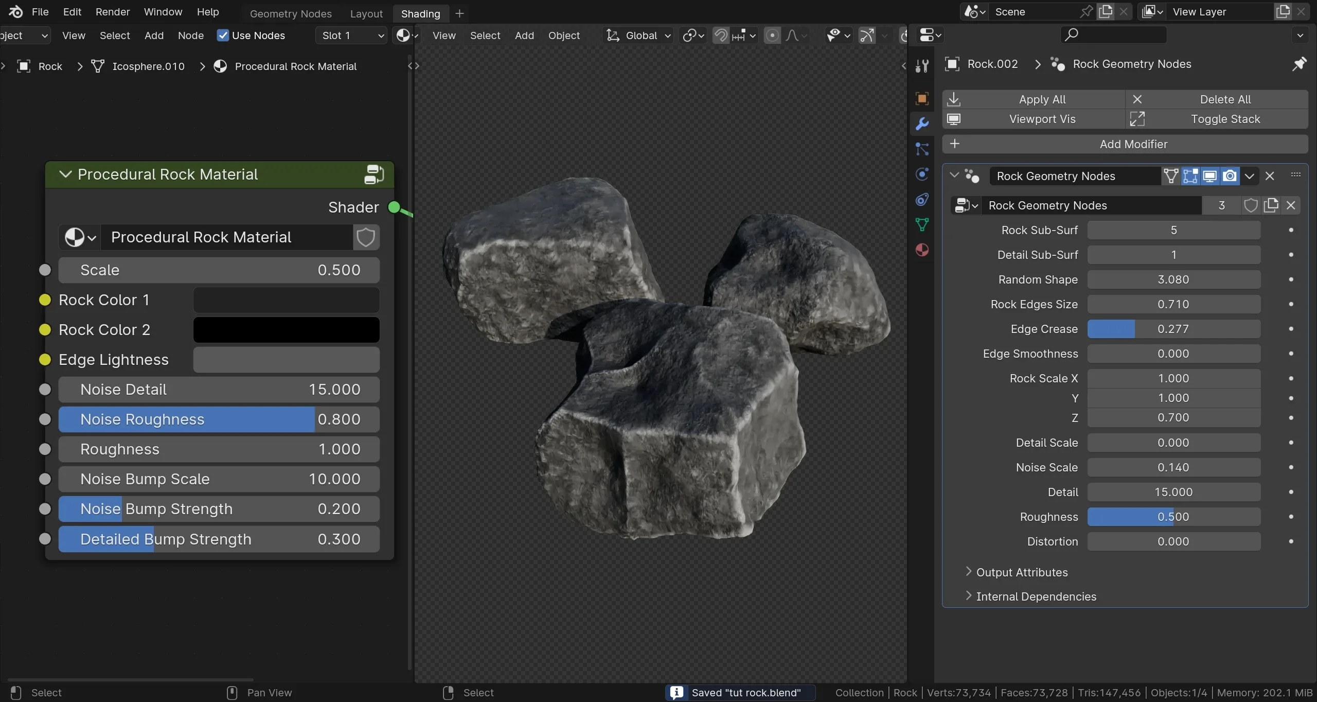 Rock Generator - Geometry Nodes