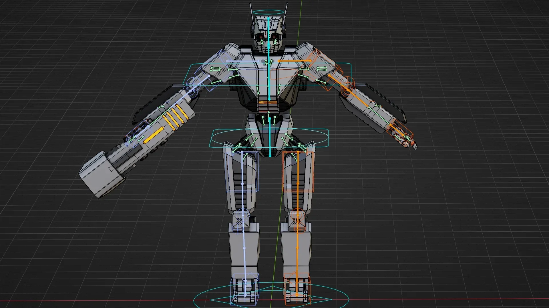 Fighter Robot Xera Auto-Rig Pro Rigged For Mixamo, Unreal Engine Unity