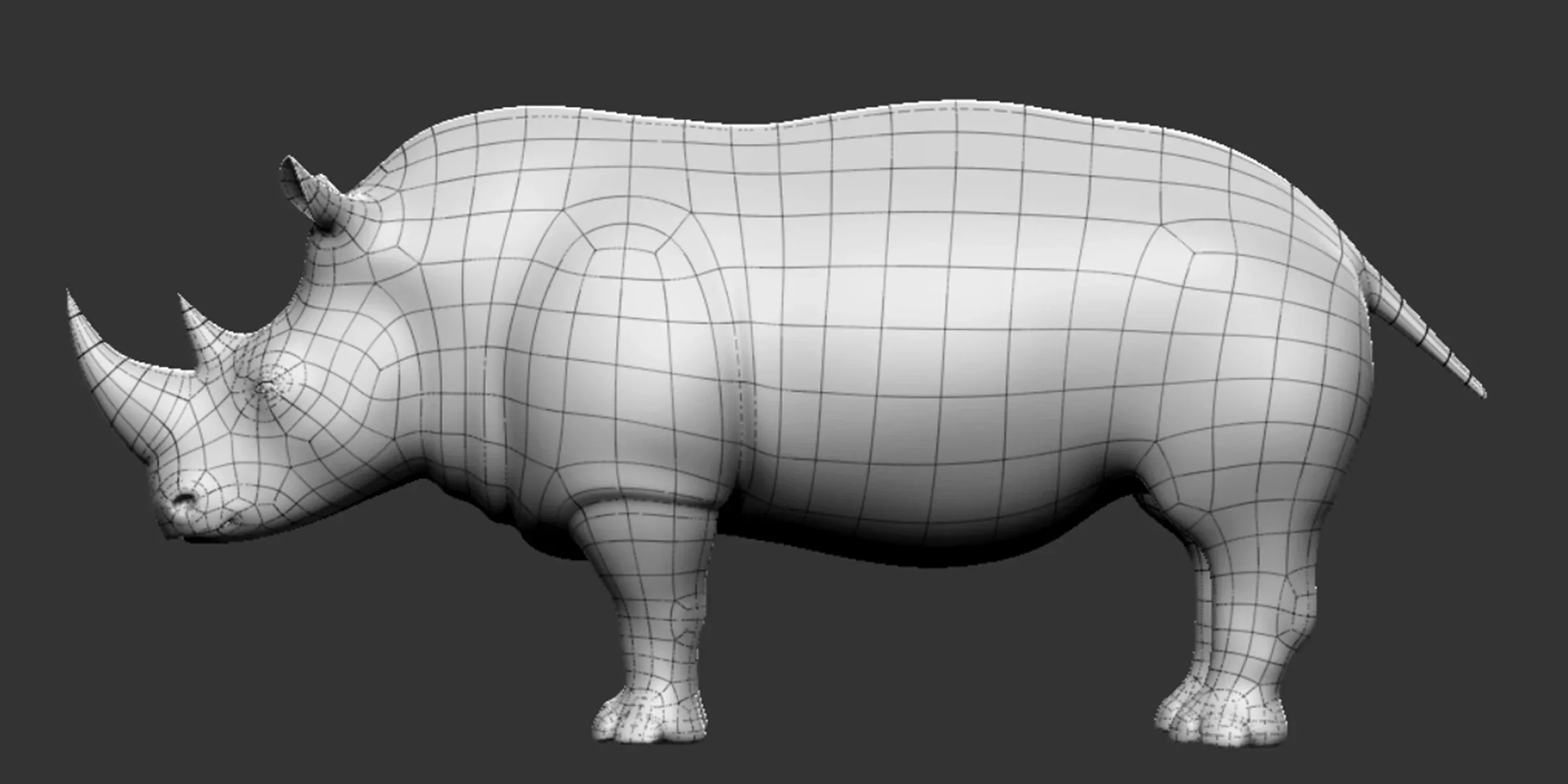 Rhino BaseMesh - Topology + UV Map