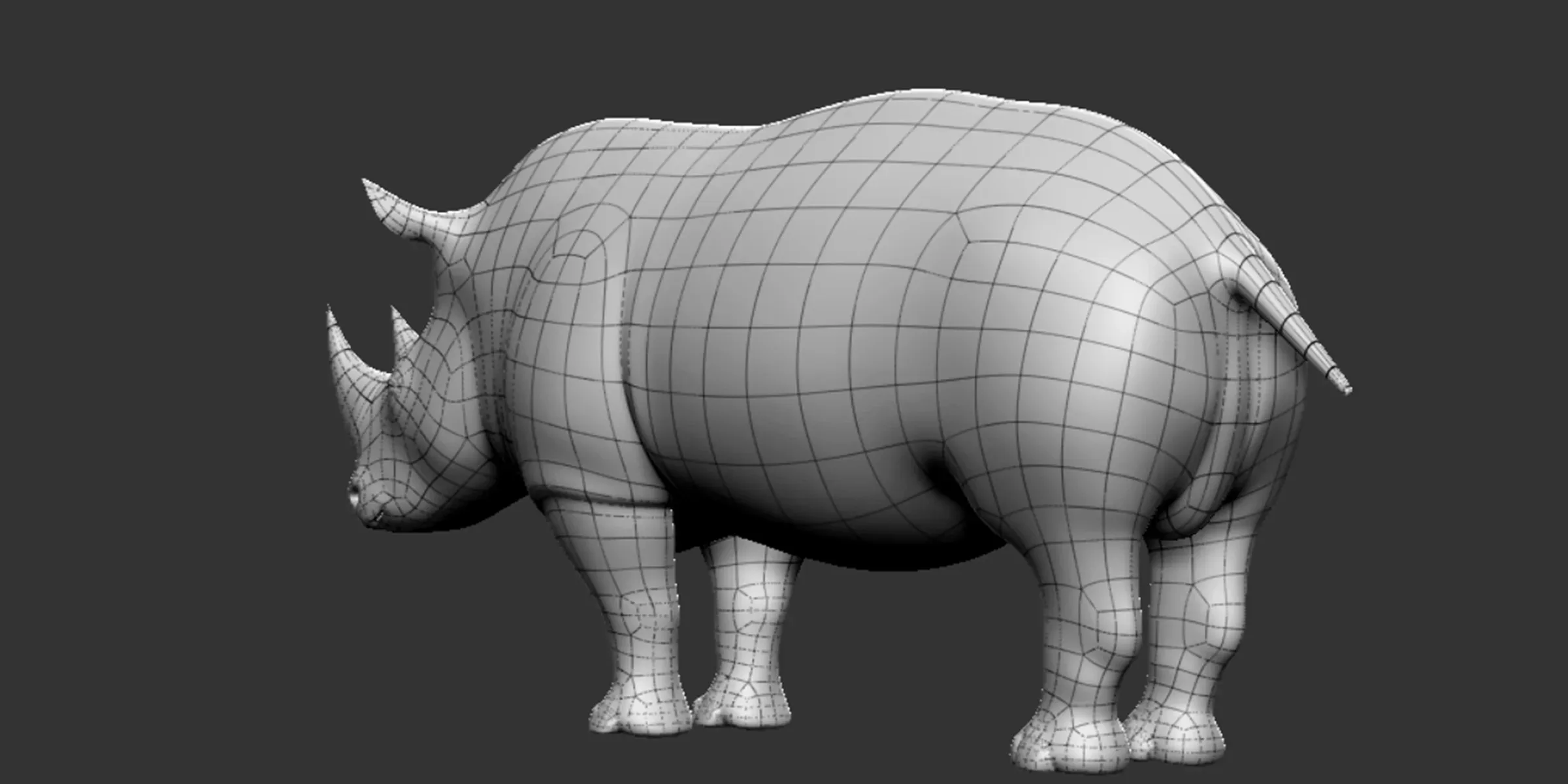 Rhino BaseMesh - Topology + UV Map