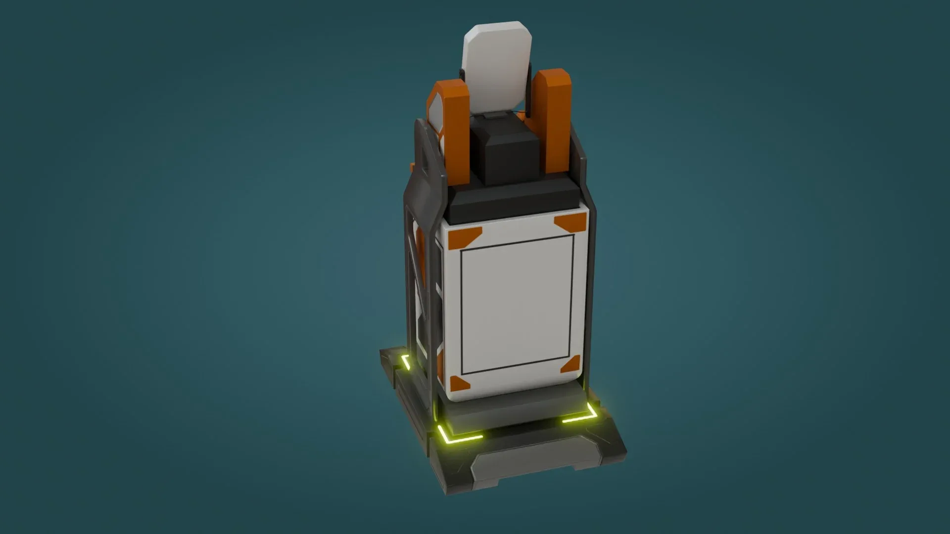 Sci-Fi Computer - Low Poly - Game Ready - PBR