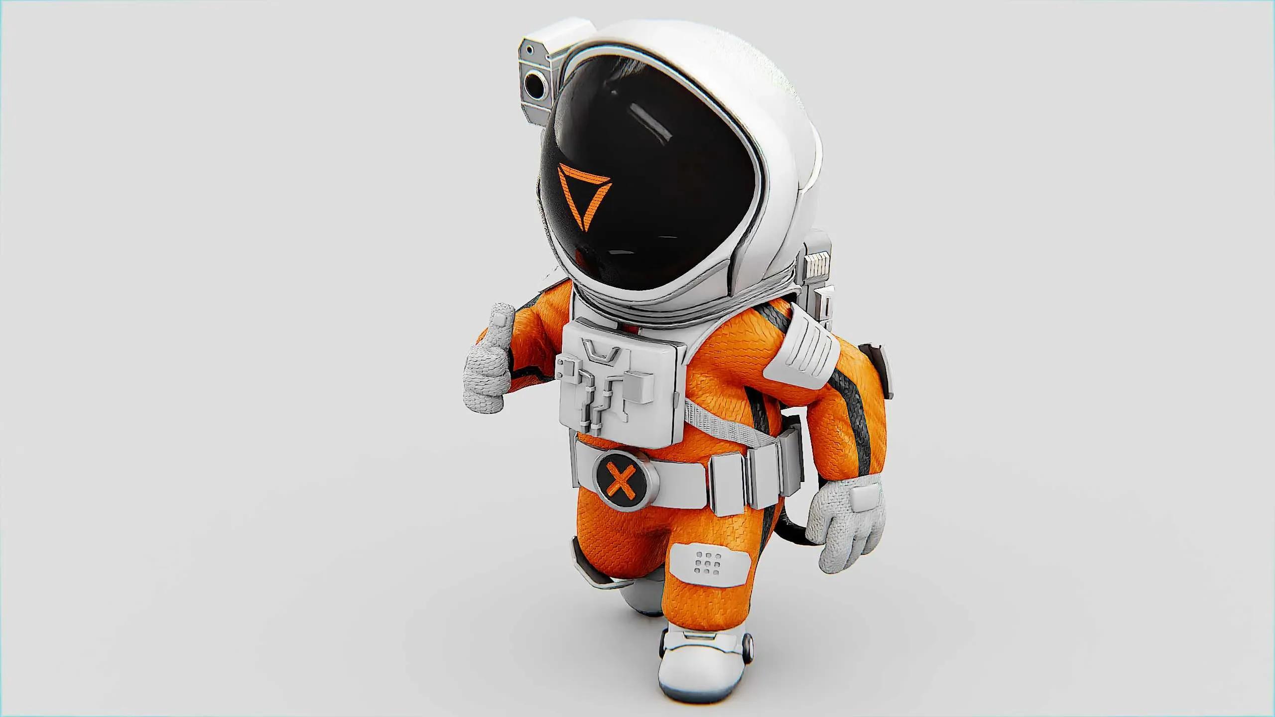 Toon Astronaut Cv-200 Auto-Rig Pro Rigged For Mixamo, Unreal Engine Unity