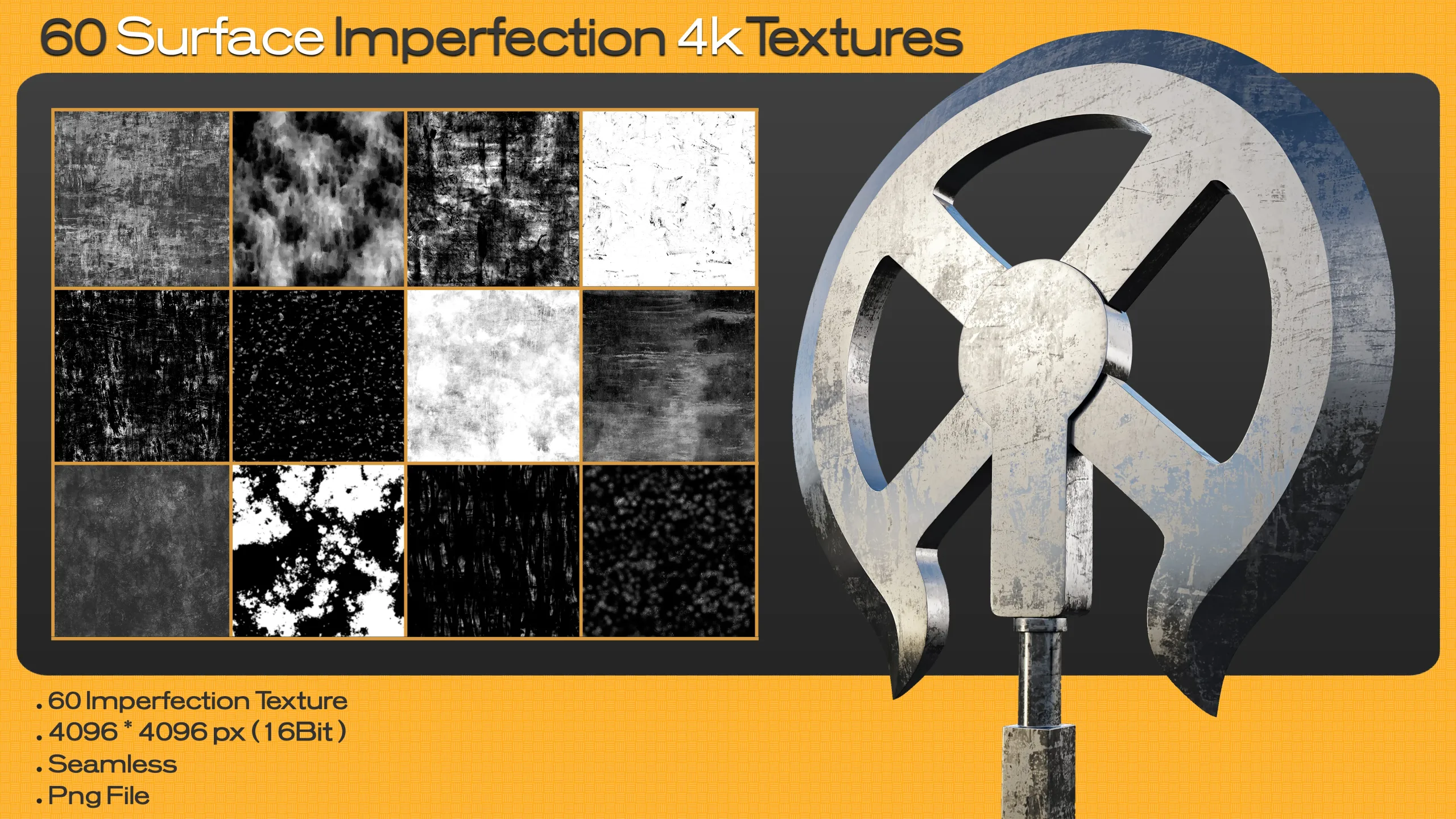 60 Surface Imperfection 4k Textures