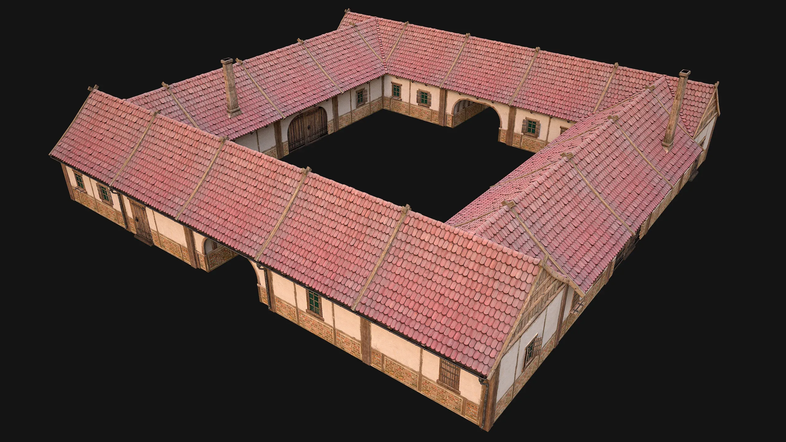 Medieval Town House City Pack 15 Buildings