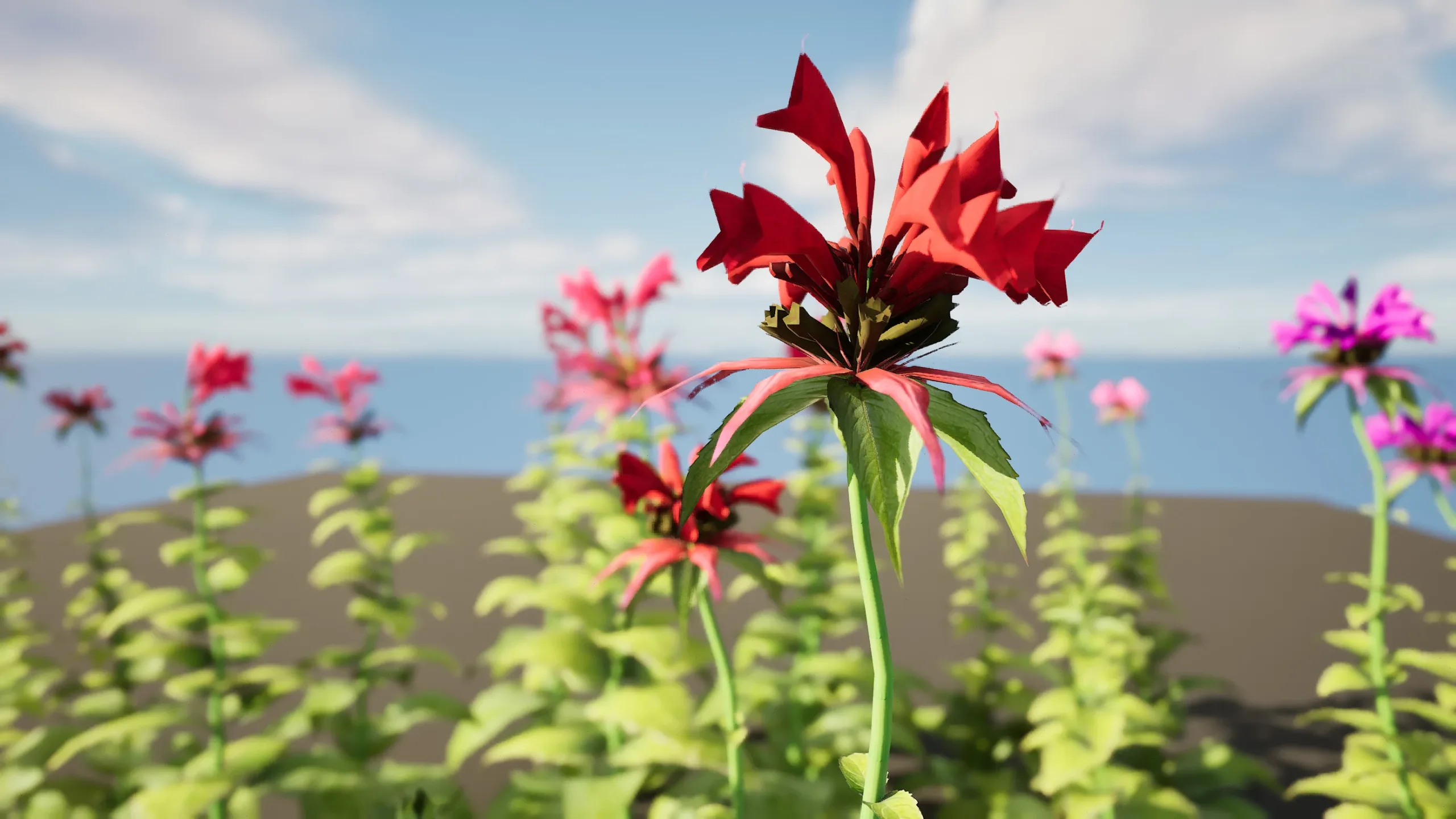 Bergamot flowers with free speedtree tutorial